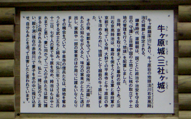 牛ケ原城跡（うしがはらじょうせき）